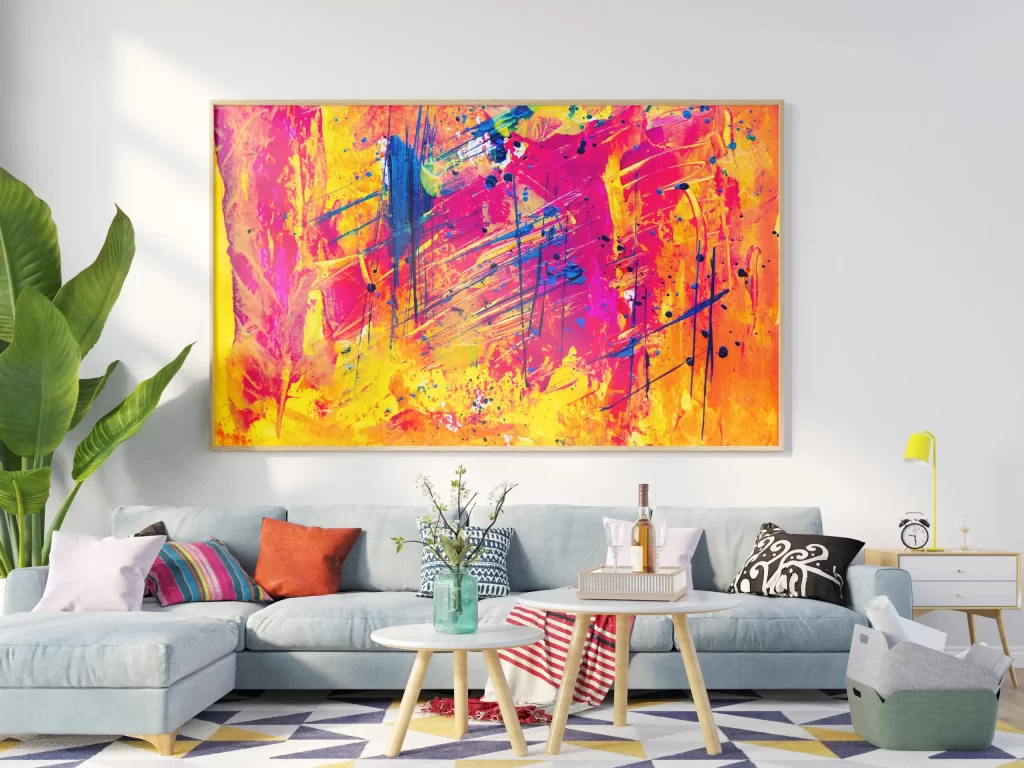 Abstract art for living room