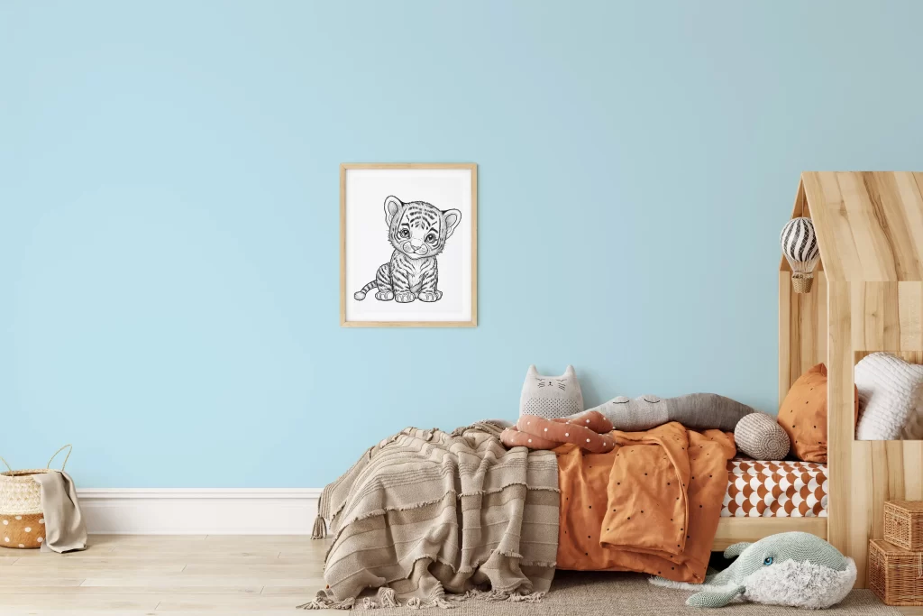 Baby Tiger Nursery Print