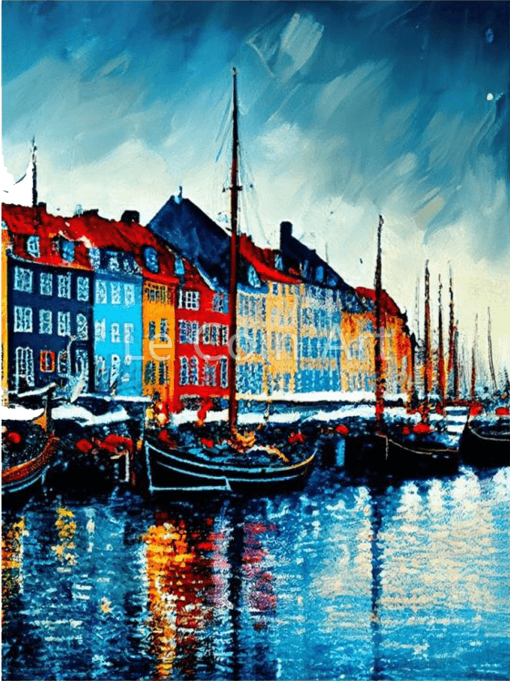 Nyhavn Harbor Poster Wall Art