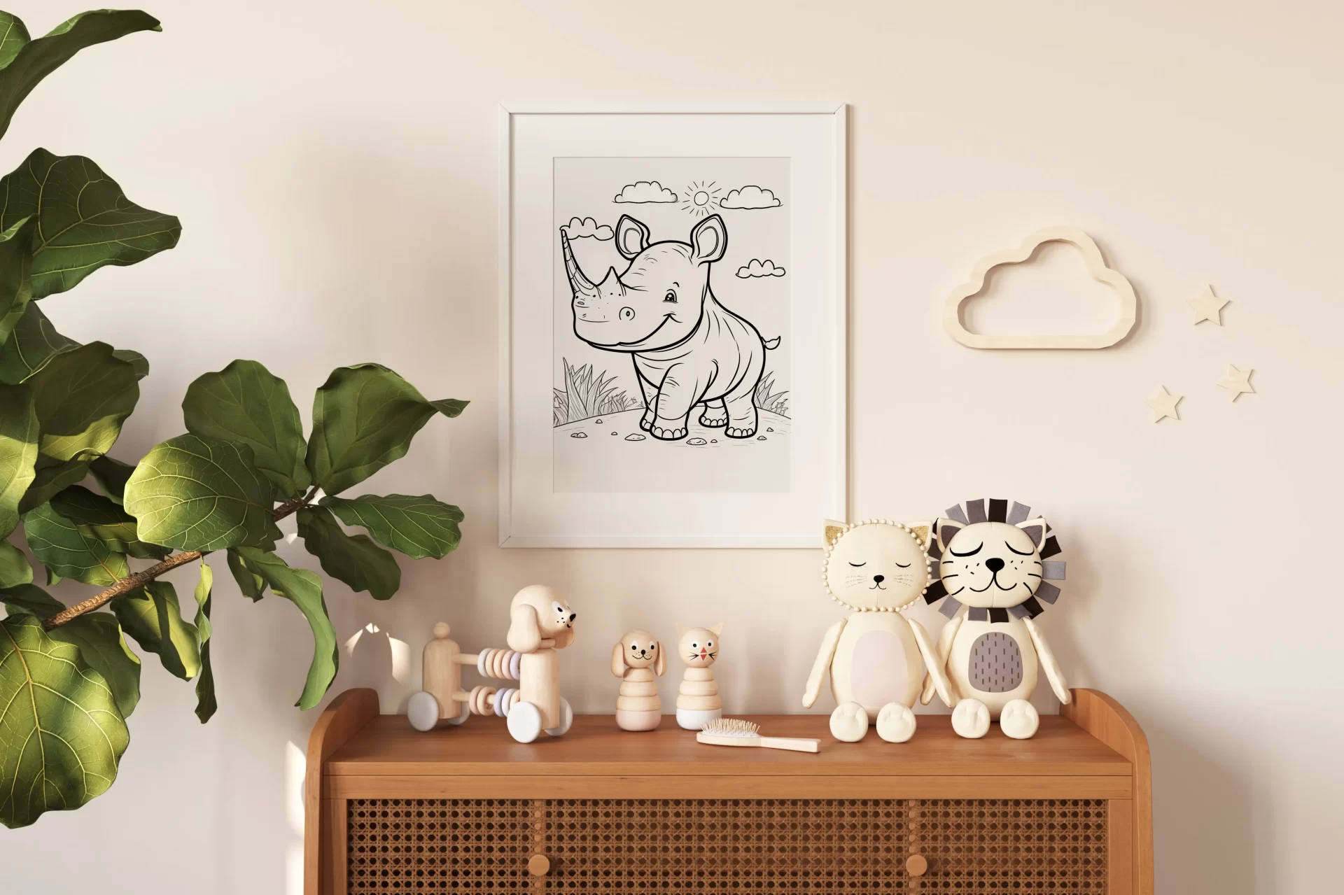 Baby Rhino Nursery-Print