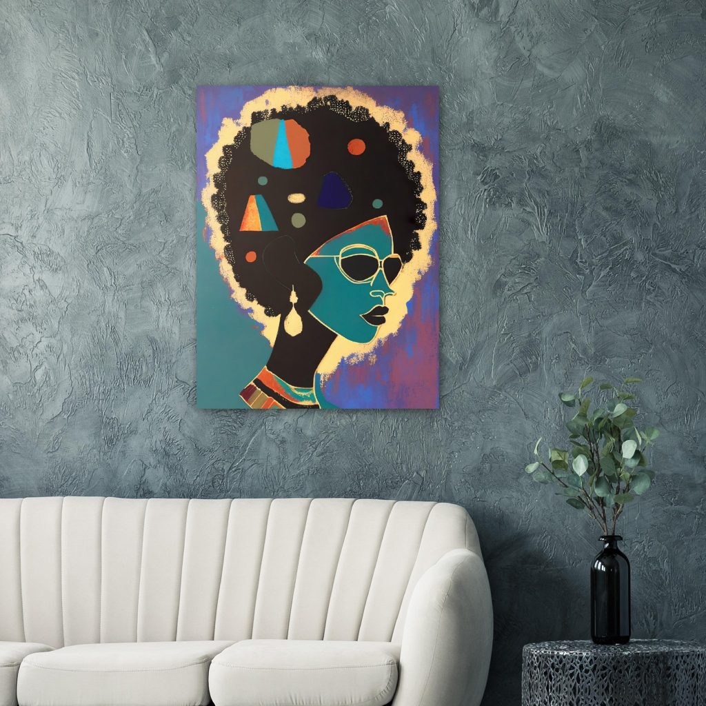 Afro Black Woman Portrait
