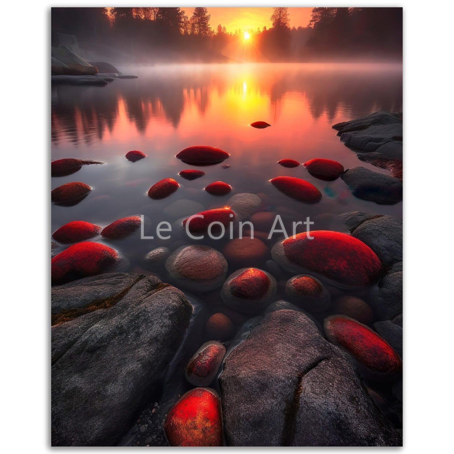 Nature Rocks Poster Red Rocks - Nature photography - Le Coin Art
