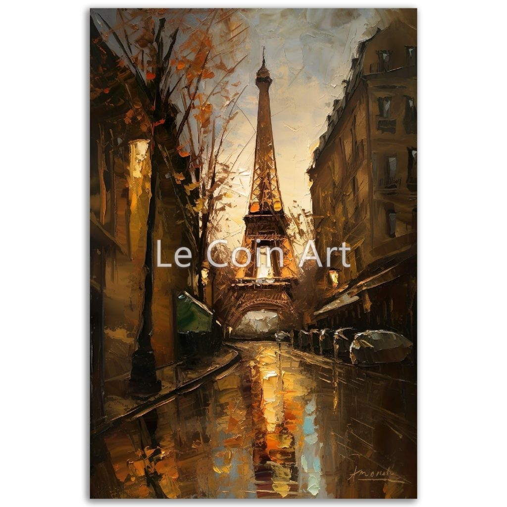 A moment of Paris  Oil painting
