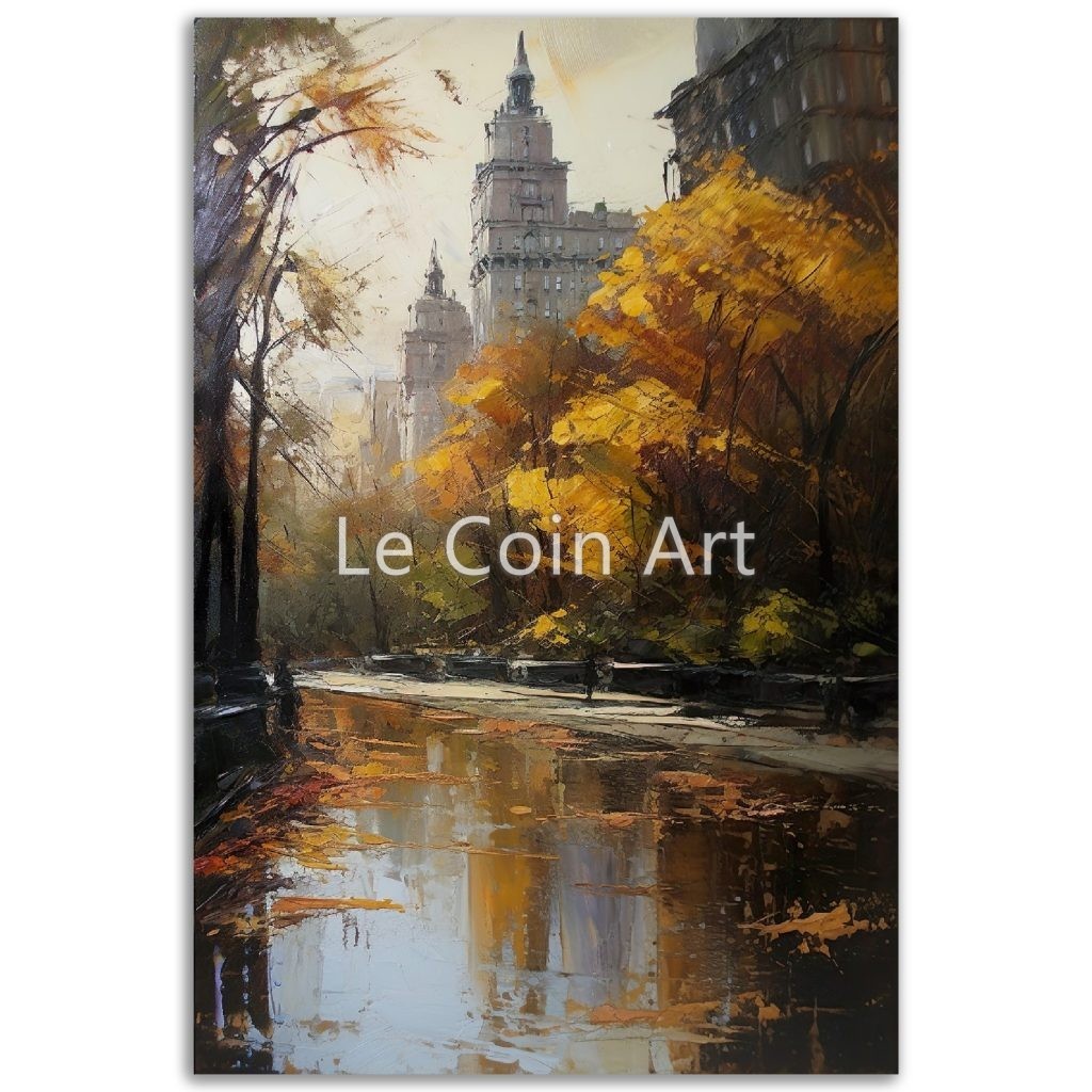 A View of Central Park Oil Painting