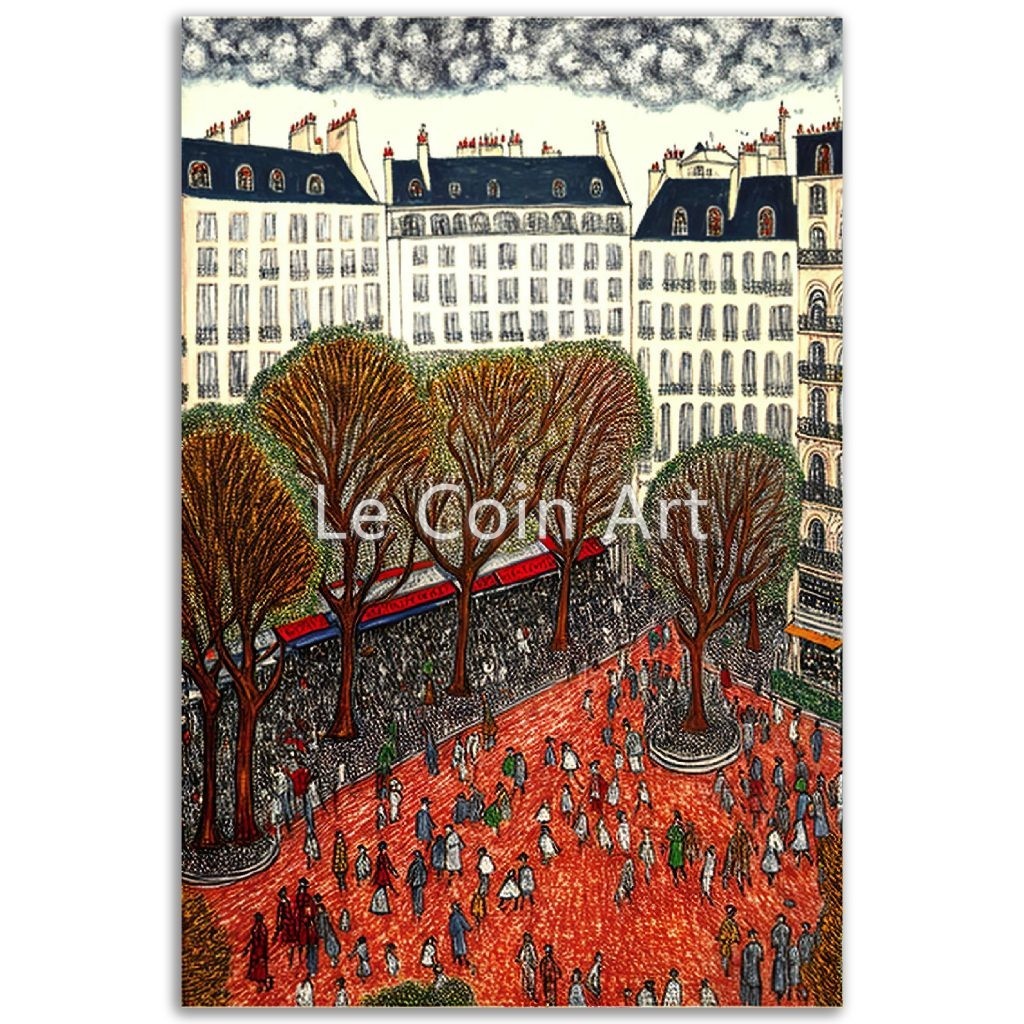 A Contemporary art work Of Paris