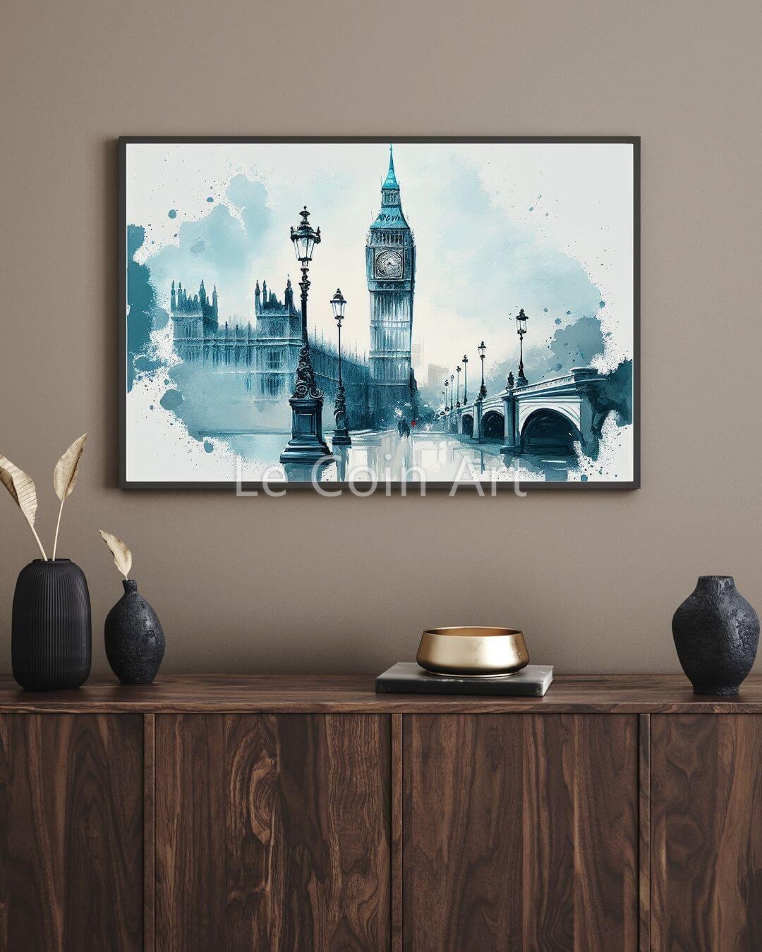 London in Blue – Wall Painting