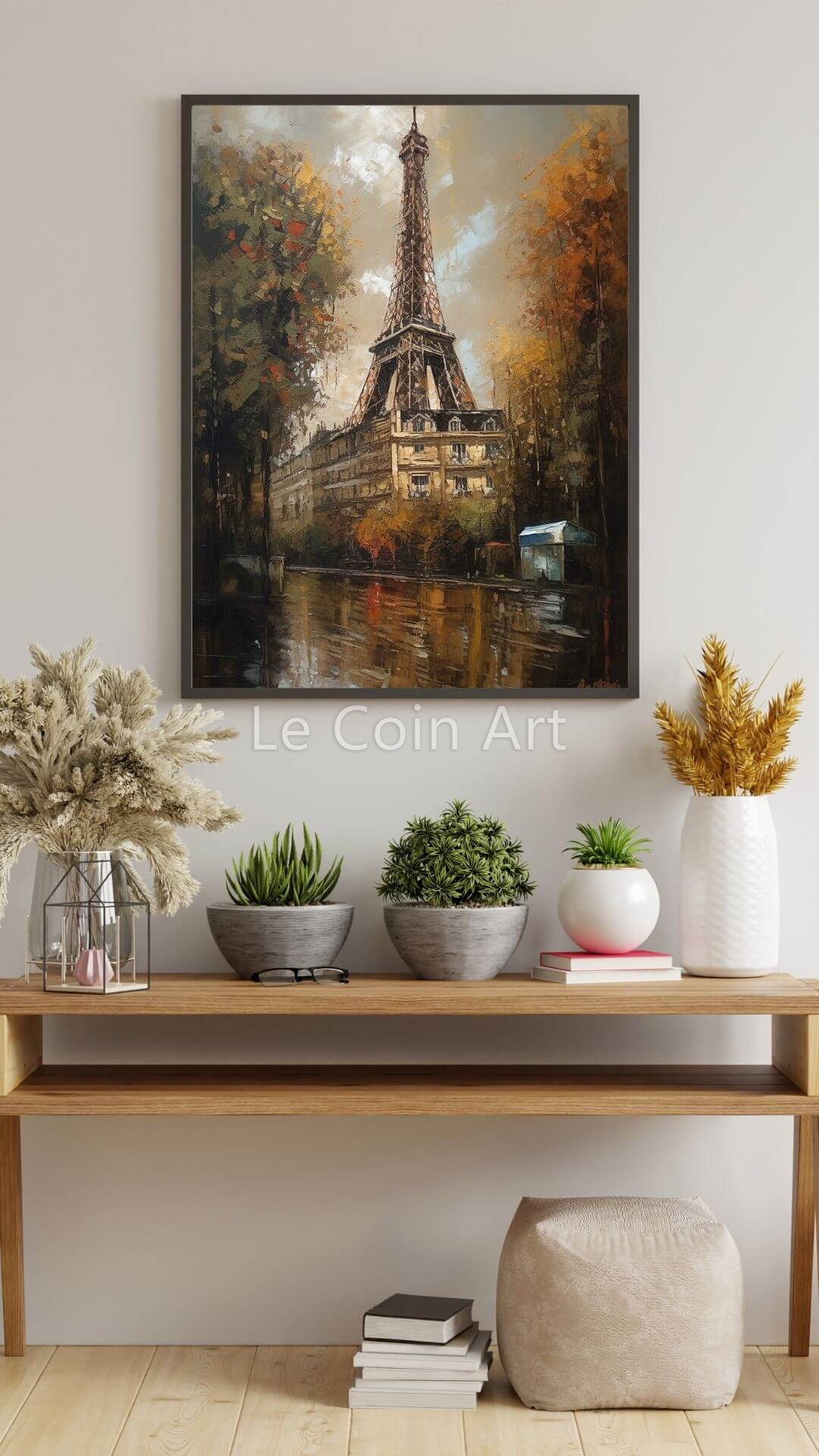 View of the Eiffel Tower – Oil painting
