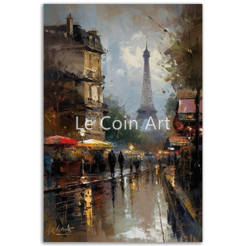 Early evening in Paris Oil painting