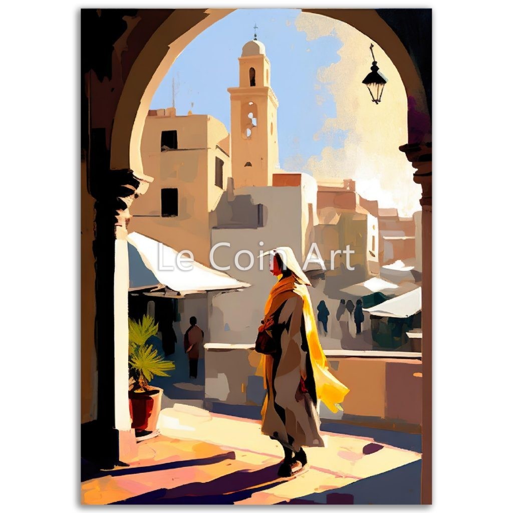 In the Old Medina a Moroccan Painting