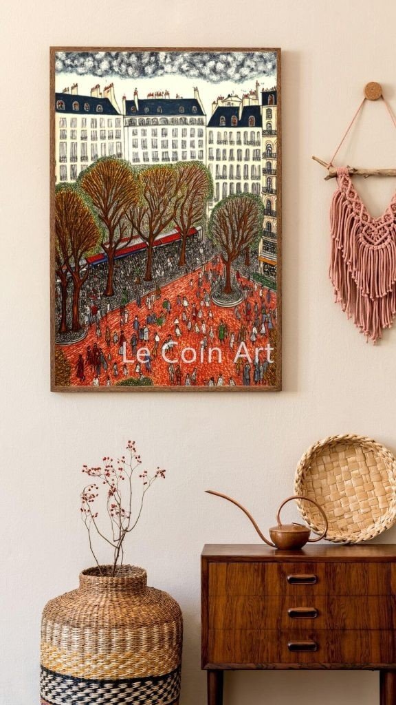 A Contemporary art work Of Paris