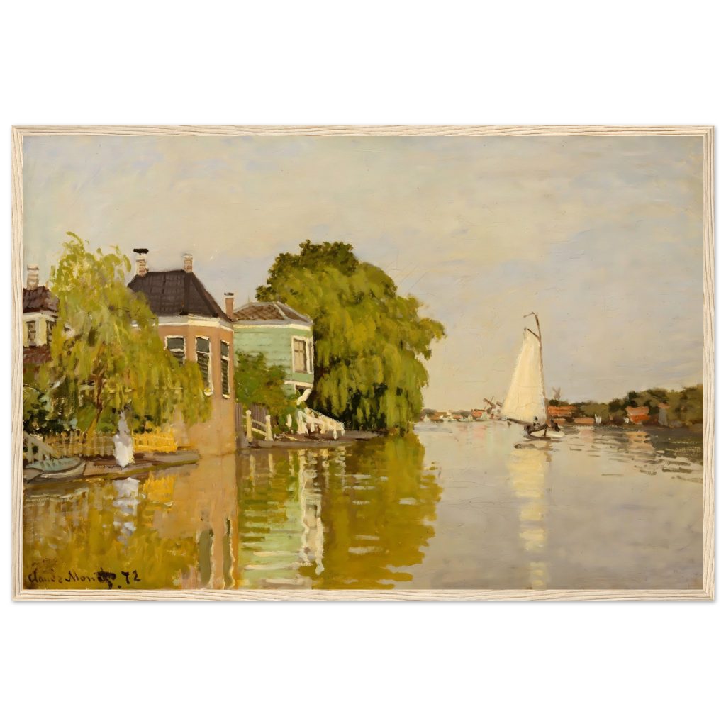 Houses on the Achterzaan, by Claude Monet, 1871