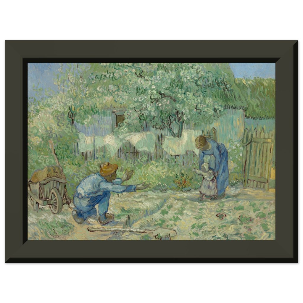 First Steps, after Millet by Vincent Van Gogh 1890