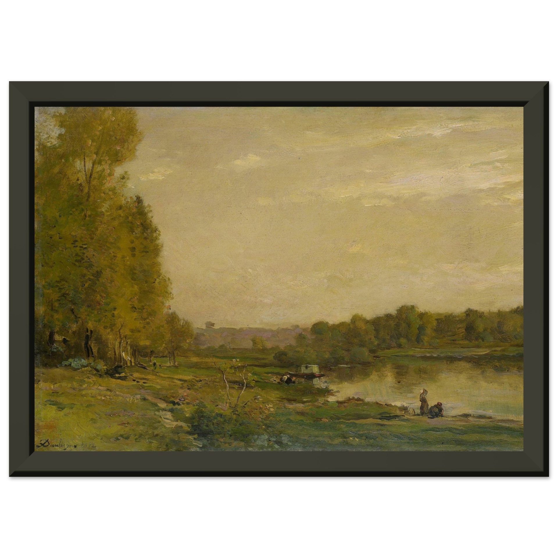 Landscape on the Oise by Charles Francois Daubigny 1872