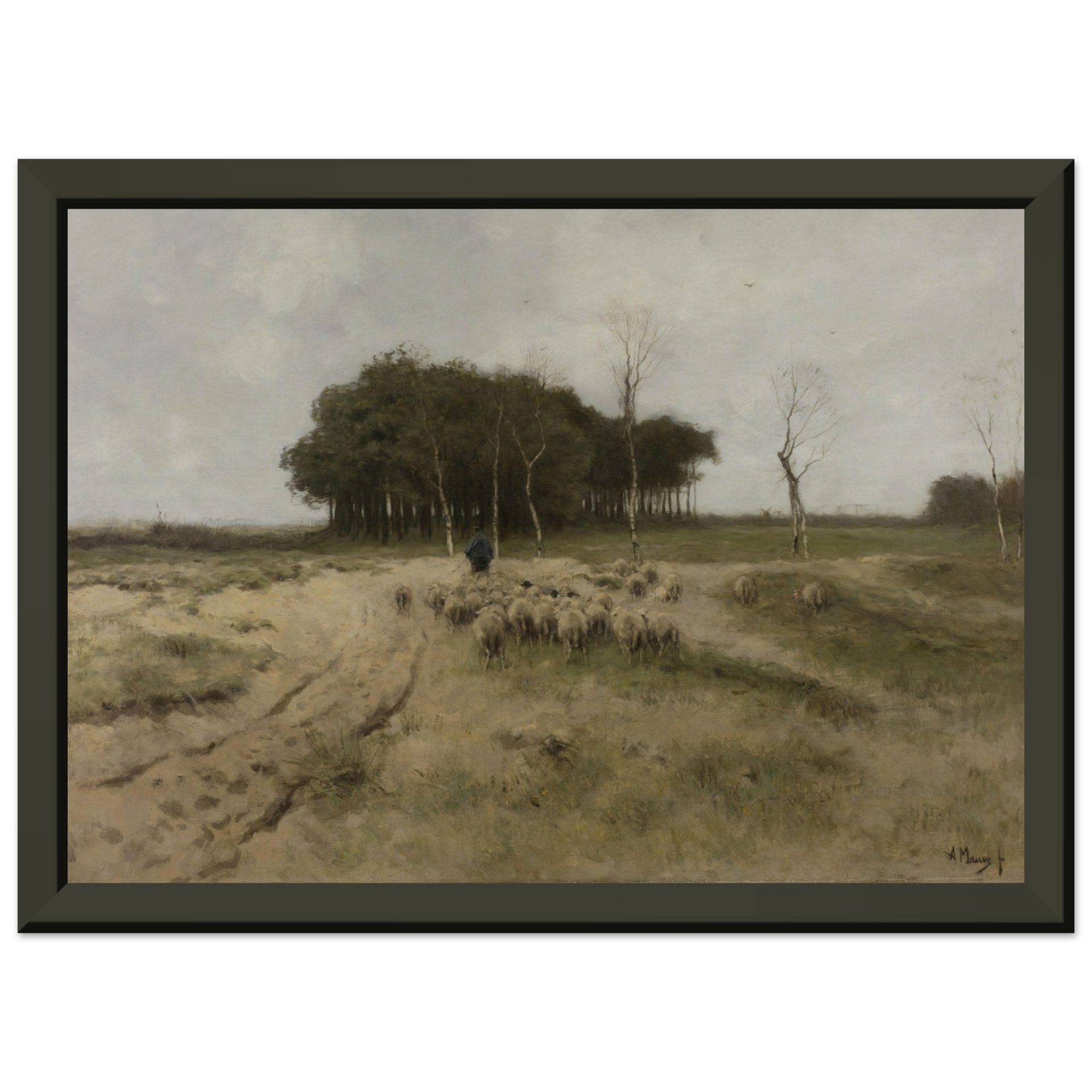 On the Heath Near Laren by Anton Mauve 1887