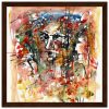 Faces Abstract Acrylic painting on Paper - Artistic